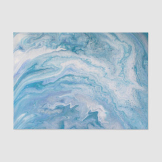 Icy Blue World Tissue Paper