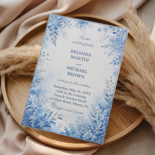 Icy Botanicals Framing Winter Invitation