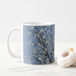 Icy Branches in Winter Blue Sky Coffee Mug