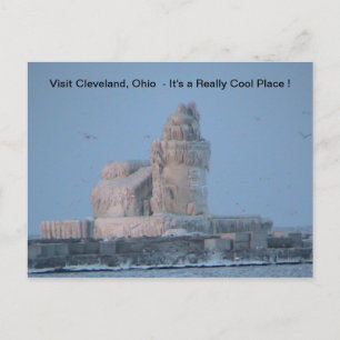 Icy Cleveland Harbour Postcard