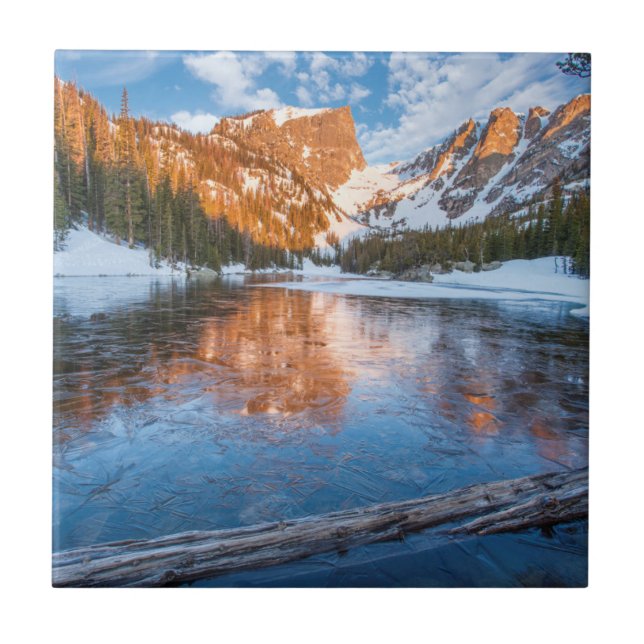 Icy Dream Lake Ceramic Tile (Front)