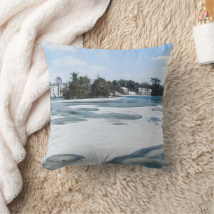 Icy English Lake - Personalised Throw Cushion