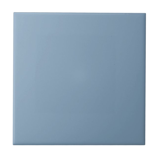 Icy Glacier Lake Blue Grey, Neutral Solid Colour Ceramic Tile (Front)