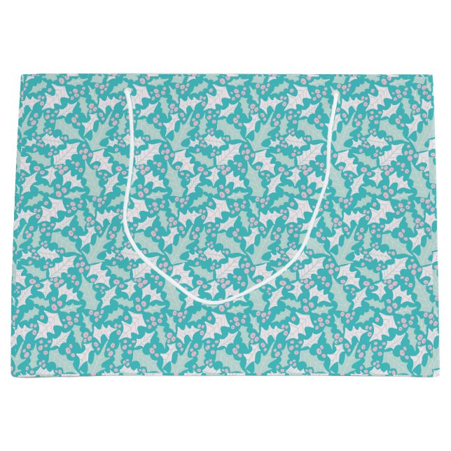 Icy Holly Large Gift Bag (Front)