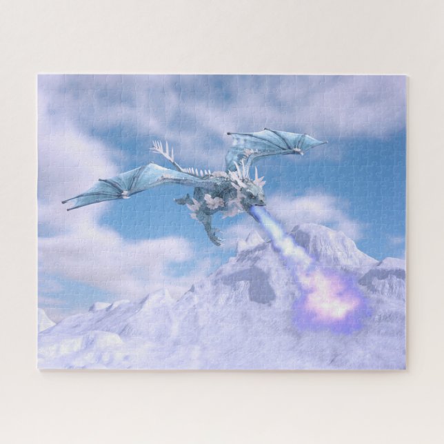 Icy Hot Dragon Jigsaw Puzzle (Horizontal)