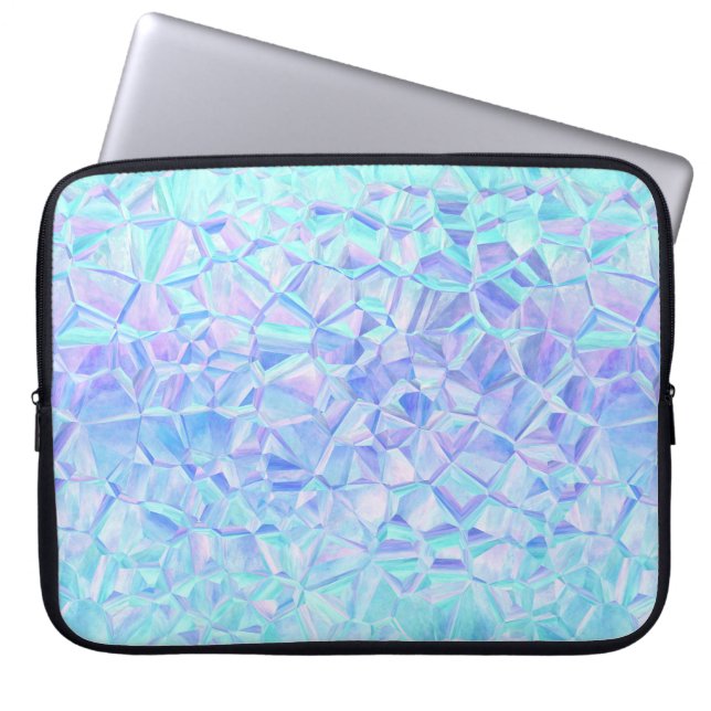 icy iridescence : laptop sleeve (Front)