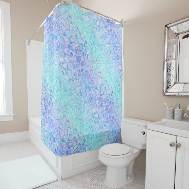 icy iridescence : shower curtain (In Situ)