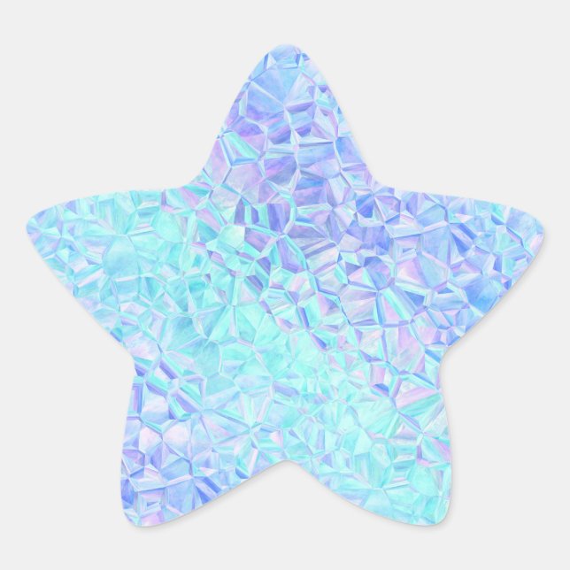 icy iridescence : star sticker (Front)