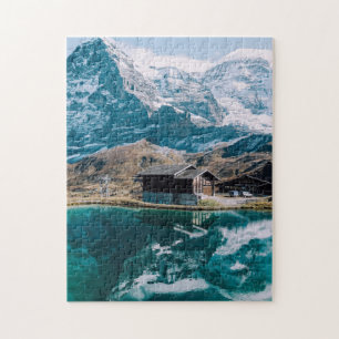 Icy Mountain Art Scenic Puzzles Complex Jigsaw Puz