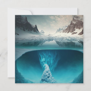 Icy Mountain View Card