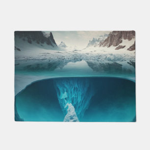 Icy Mountain View Doormat