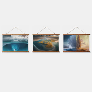 Icy Mountain View Hanging Tapestry
