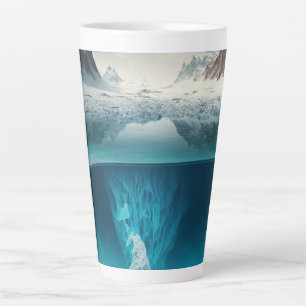 Icy Mountain View Latte Mug