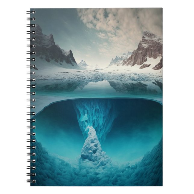 Icy Mountain View Notebook (Front)