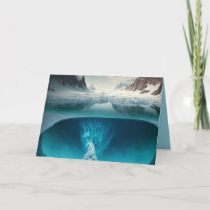 Icy Mountain View Thank You Card