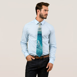 Icy Mountain View Tie