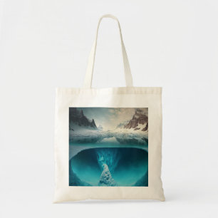 Icy Mountain View Tote Bag