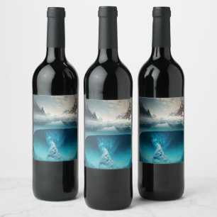 Icy Mountain View Wine Label