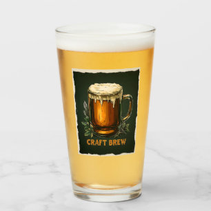 Icy Mug of Craft Brew Illustration Glass
