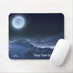 Icy Planet, Frozen Moon Mouse Pad