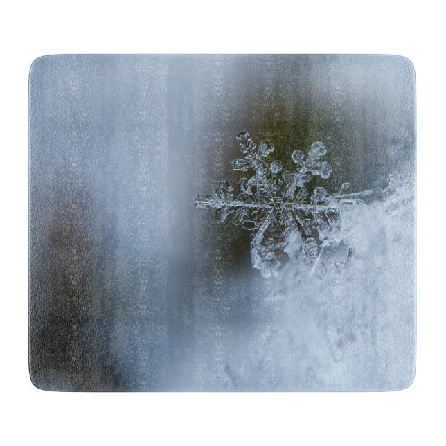 Icy Snowflake Cutting Board (Front)