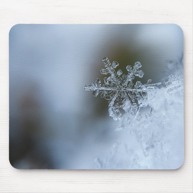 Icy Snowflake Mouse Pad (Front)