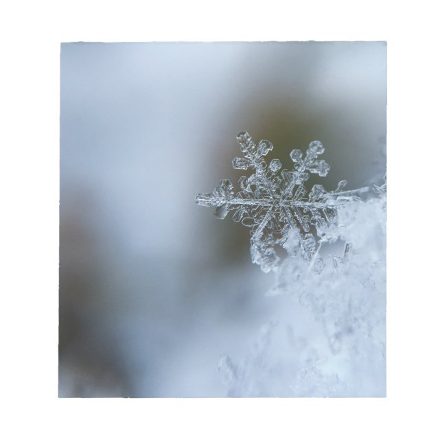 Icy Snowflake Notepad (Front)