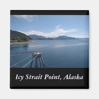 Icy Strait Point Alaska souvenir photo magnet
