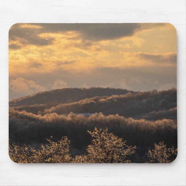 Icy Sunset Mouse Pad (Front)