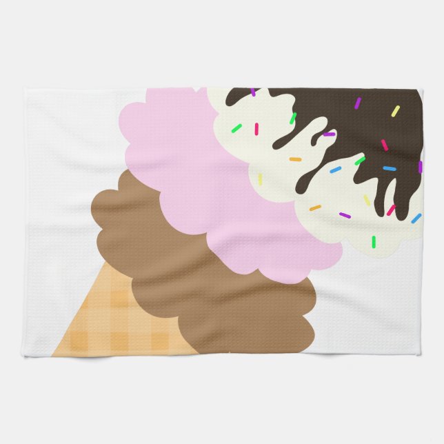 Icy Sweetness Tea Towel (Horizontal)