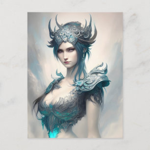 Icy Warrior Princess Postcard
