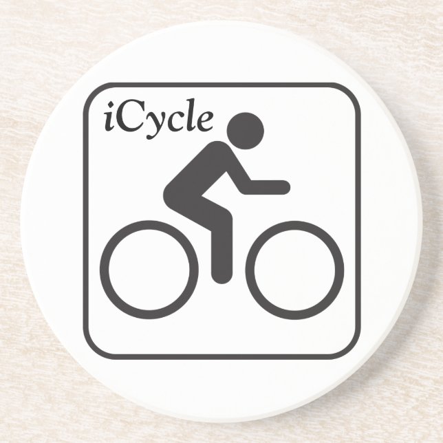 iCycle Sandstone Coaster (Front)