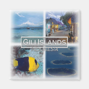 ID0030 Asia, Indonesia, Gili Islands, fridge Magnet