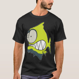 id53-7 Yellow Piranha, Fish, Cute Fish, Funny Fish T-Shirt