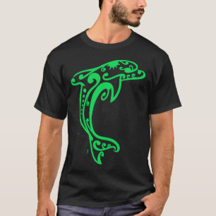 id54-6 green dolphin fish, cute dolphin fish, cute T-Shirt