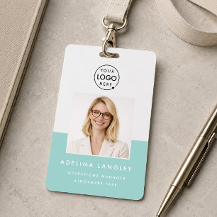 ID Badge 3x5 Photo   Custom Employee Name Card