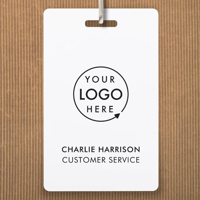 ID Badge Card Business Employee Staff Custom Logo  (Creator Uploaded)