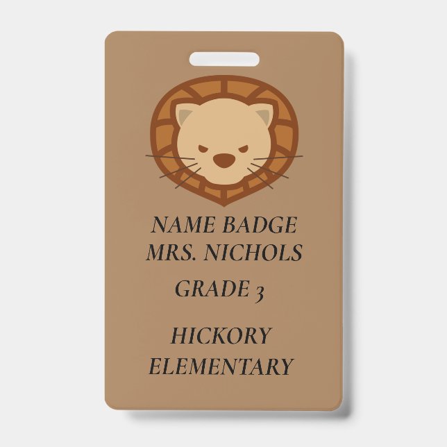 ID BADGES FOR SCHOOL, WORK, EVENTS, ETC.  (Front)
