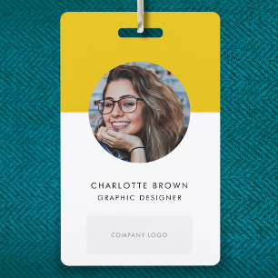 ID Card Badge   Business Staff Photo Name Badges