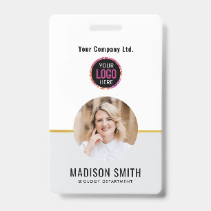 ID Card Badge   Minimal Business Employee Photo