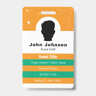 ID Card Badge - Minimal Staff Photo