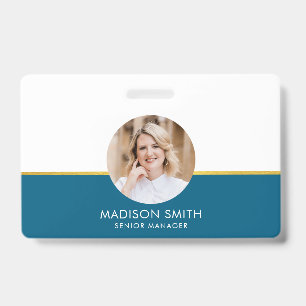 ID Card Badge Modern Business Staff Photo