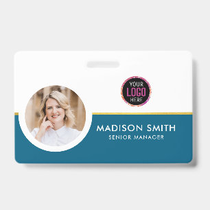 ID Card Badge Modern Business Staff Photo