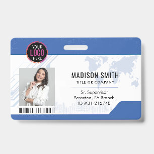  ID Card   Modern Minimalist Company Employee Badge