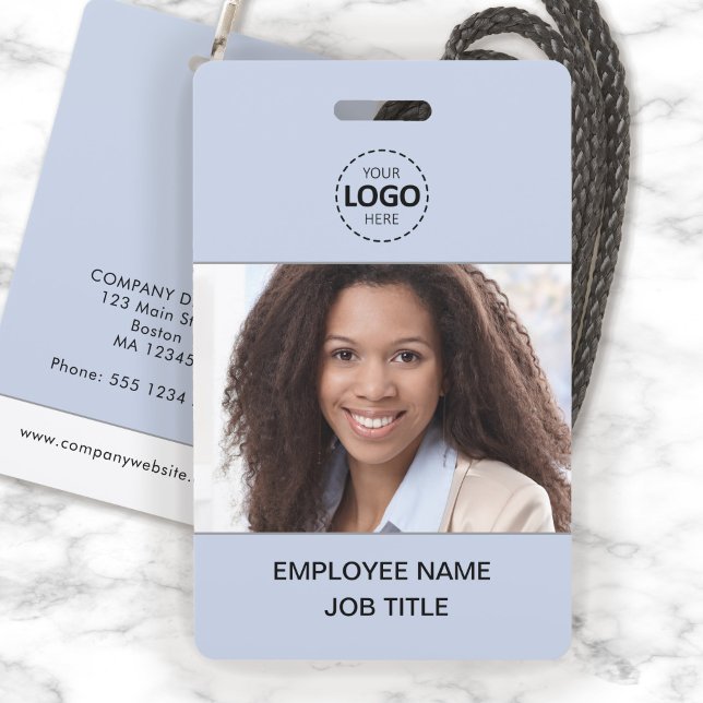 ID Card Photo and Logo Upload Employee ID Badge (Creator Uploaded)