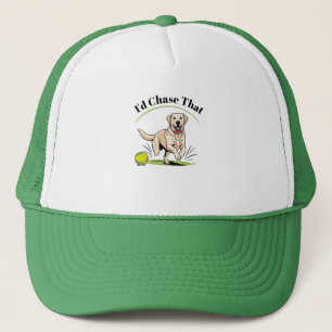 I'd Chase That" Labrador Retriever  Trucker Hat