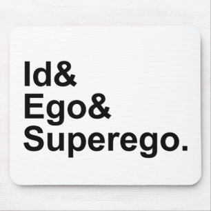 Id Ego Superego Three Parts of the Psyche Mouse Pad