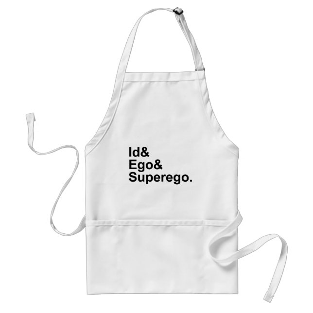 Id Ego Superego | Three Parts of the Psyche Standard Apron (Front)