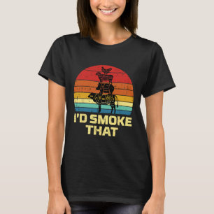 Id Grill That Retro Bbq Barbecue Grill Meat Lover T-Shirt