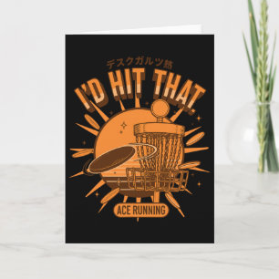 Id Hit That Ace Running Disc Golf Scene Flying Dis Card